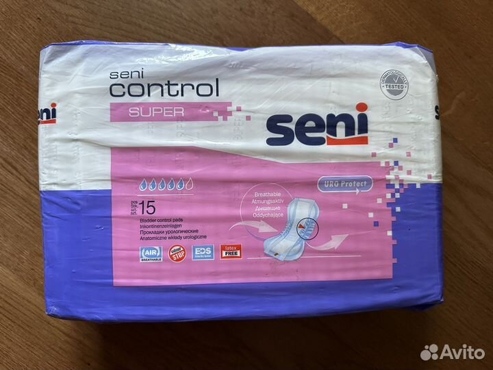 Прокладки seni control super/plus, 5/6 кап, 4 уп