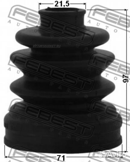 Febest 2215-sorr Пыльник шруса внутреннего (компле