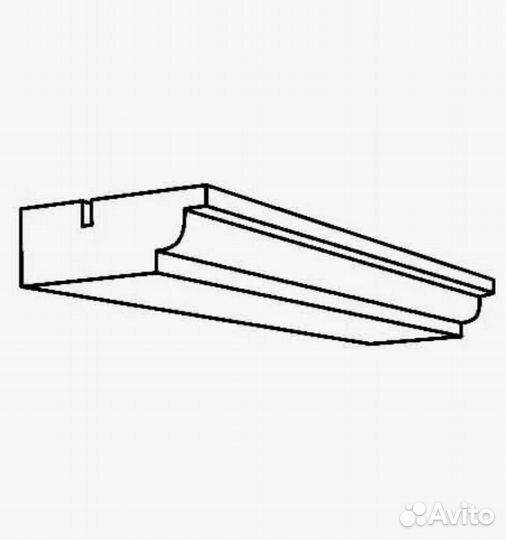 Карниз декоративный будбин 221*6см новый