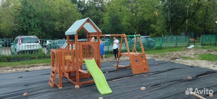 Игровой комплекс уличный качели лодочка доставка