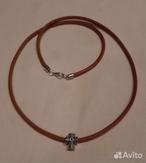 Чокер/гайтан из натуральной воловьей кожи