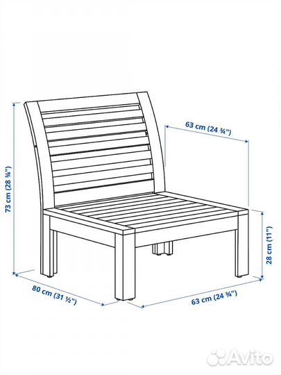 Садовая мебель IKEA applaro эппларо