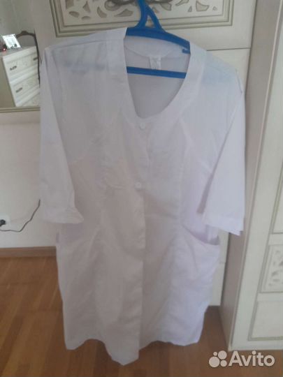 Белый медицинский халат женский большой размер