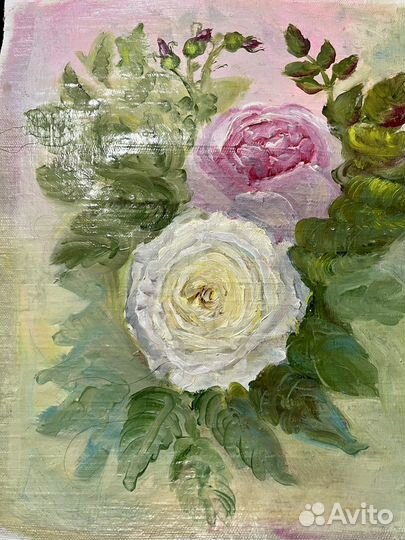 Картина маслом на холсте цветы