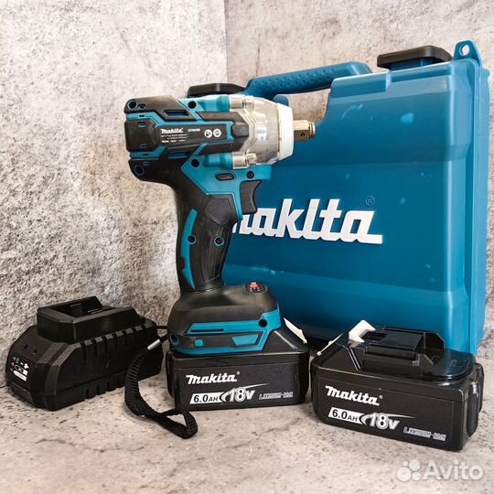 Гайковёрт ударный Makita 350 Нм в кейсе + 2АКБ