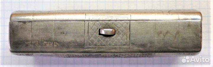 Табакерка, портсигар, царское серебро 84 проба