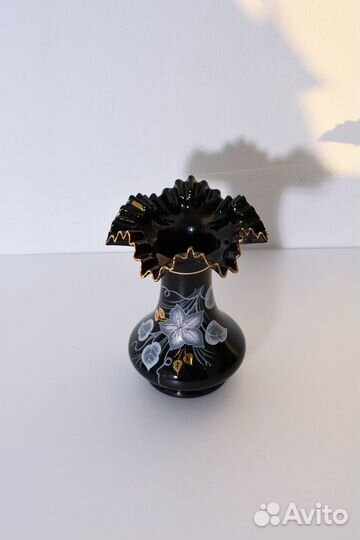 Винтаж Ваза bohemia Crystalex Чешская Кобальт