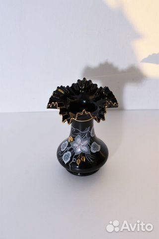 Винтаж Ваза bohemia Crystalex Чешская Кобальт