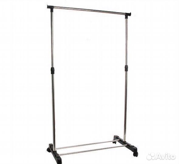 Вешалка для одежды напольная на колесиках