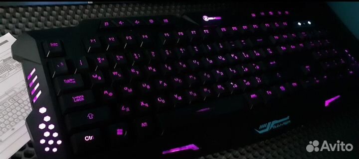 Игровая клавиатура Sup Wired Tricolor с подсветкой