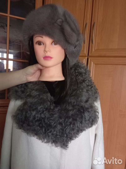 Берет норковый