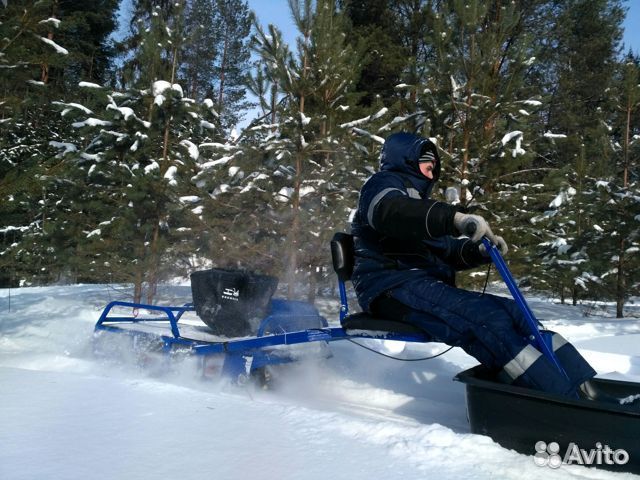 Мотобуксировщик-толкач “альбатрос-XLV8”
