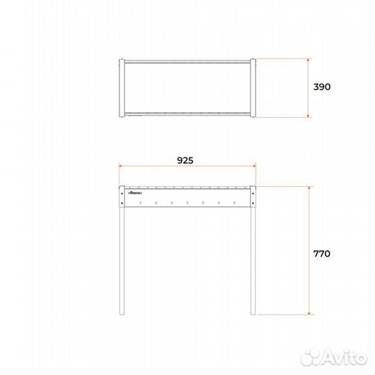 Стационарный мангал из толстой стали 3 мм