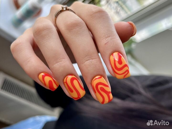 Маникюр наращивание ногтей