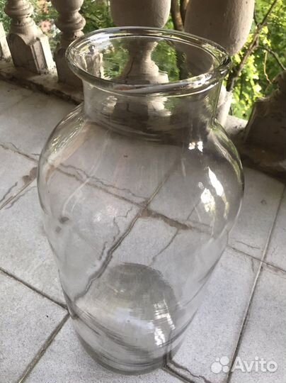 Ваза. Банка. высота 54см. Стекло