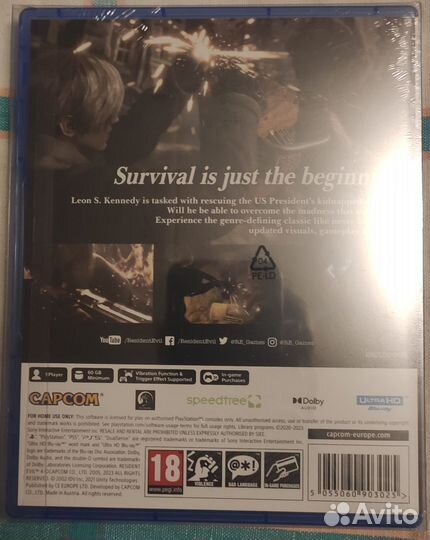 Resident evil 4 Lenticular Edition Remake ps5 диск