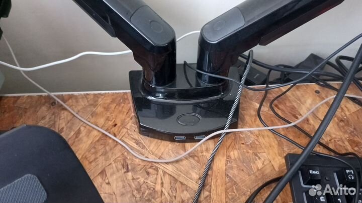 Кронштейн для 2 мониторов + подставка под ноутбук