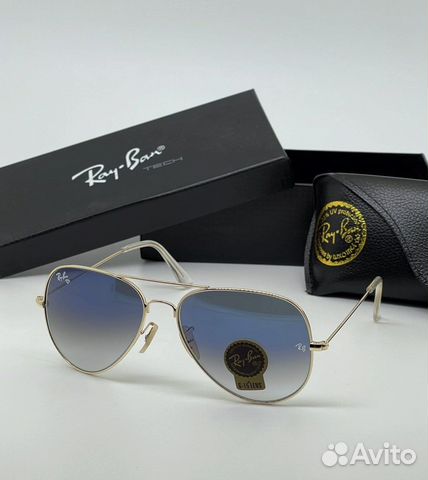 Очки Ray Ban aviator Стекло
