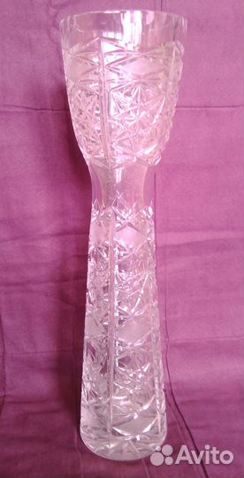 Вазы хрустальные Чехословакия интерьерные
