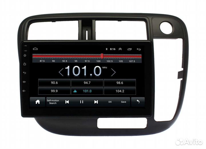 Штатная магнитола Honda Civic 1998-2000г, пр.руль