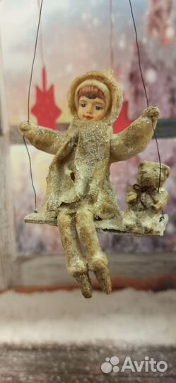 Ватная ёлочная игрушка