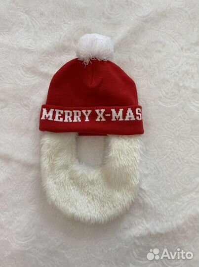 Шапка деда мороза для мальчика