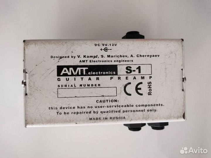 Педаль эффектов для гитары преамп amt s1