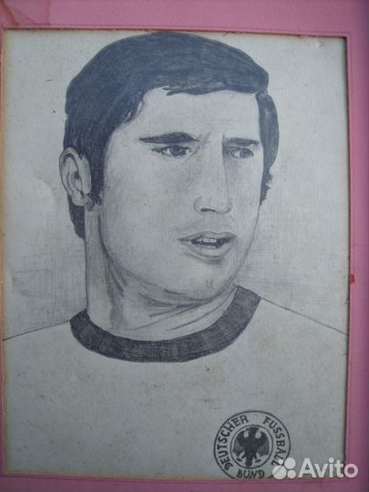 Футбол автограф, портрет Бундеслиги гетры СССР