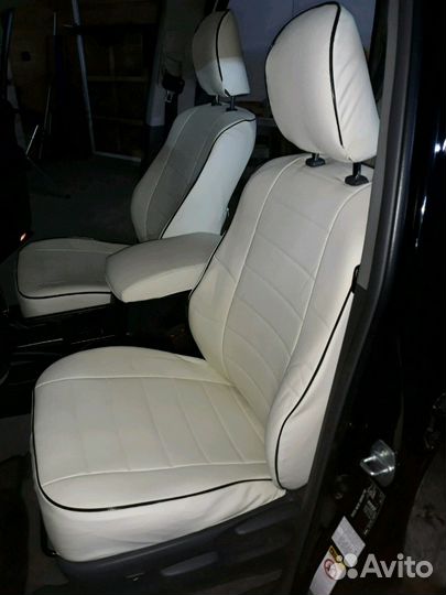 Авточехлы из экокожи автопилот (пошив) установка