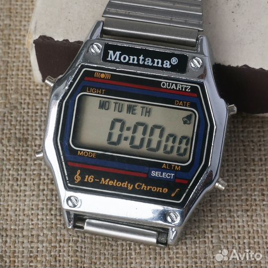 Часы Монтана Montana PAM352 1990е ретро винтаж