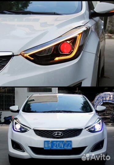 Фары Hyundai Elantra (MD) 10-16г LED Vland V2546