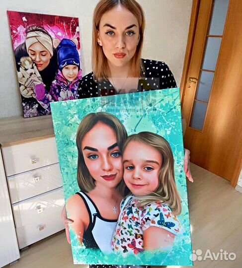 Портрет на холсте 40х60