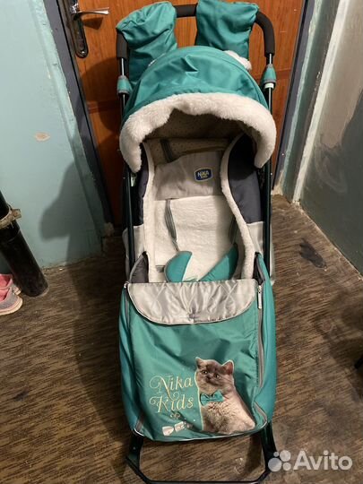 Детские санки коляска