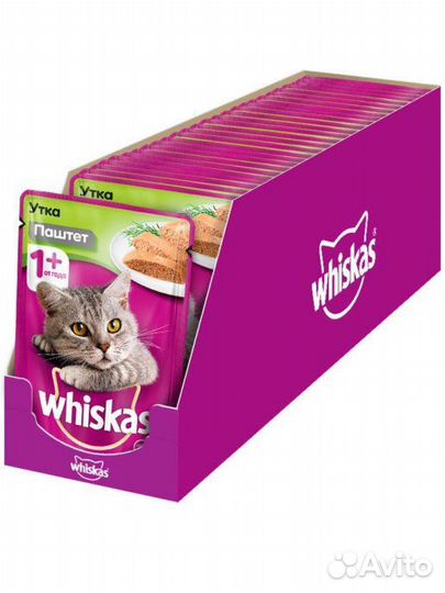 Корм для кошек kitekat / whiskas / felix