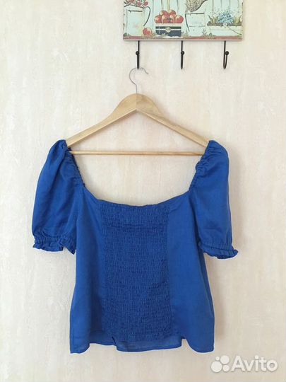 Льняной топ h&m