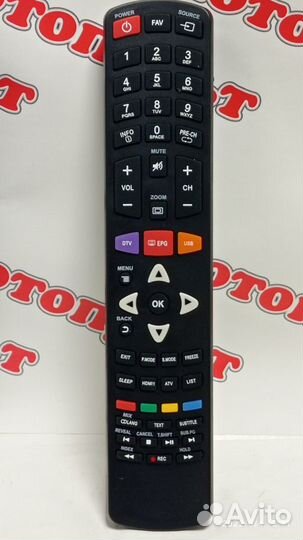 Пульт E53-DTV (RM-RCR10) для тв Leff, Digma, lumus