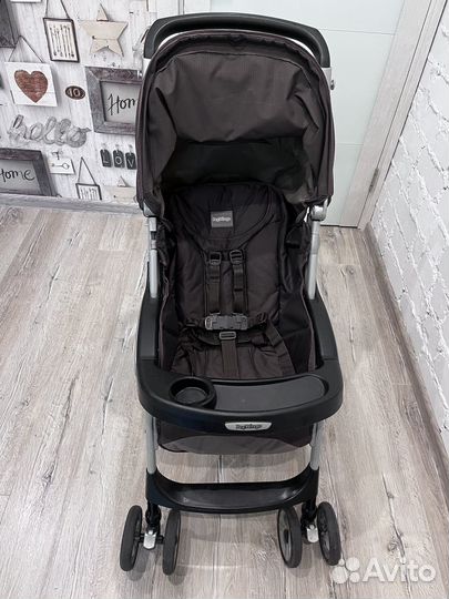 Прогулочная коляска peg perego aria серая