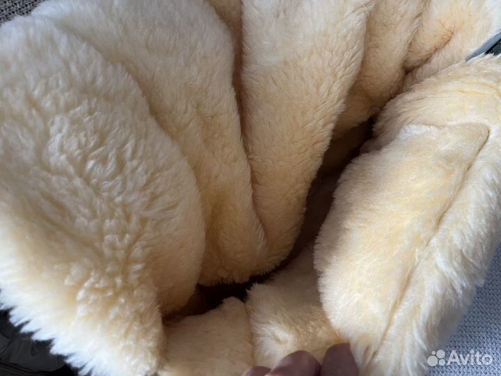 Зимний конверт в коляску на овчине