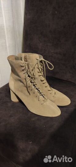 Ботильоны ботинки замшевые женские Zara 40