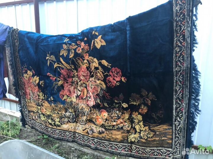 Плюшевый ковер на стену СССР