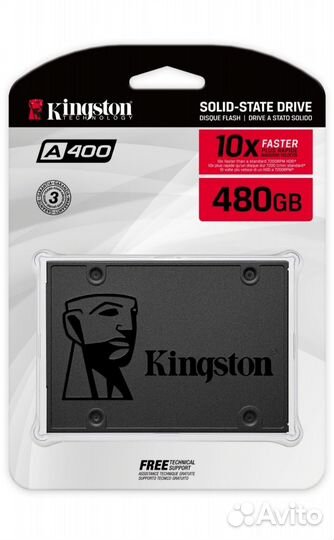 Твердотельный накопитель Kingston A400 480 гб SATA