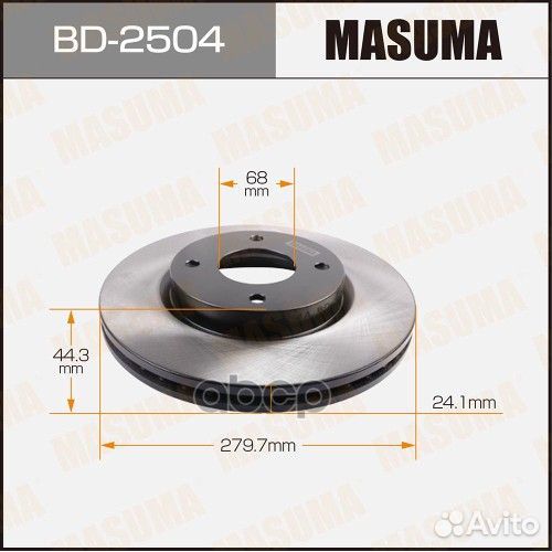 Диск тормозной BD-2504 Masuma