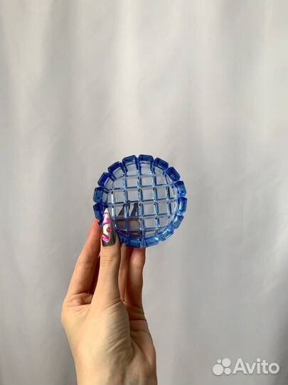 Хрустальная розетка/блюдце/подставка винтаж