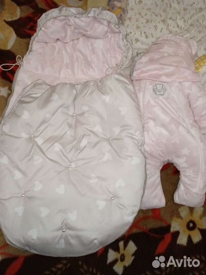 Конверт кокон на выписку зимний