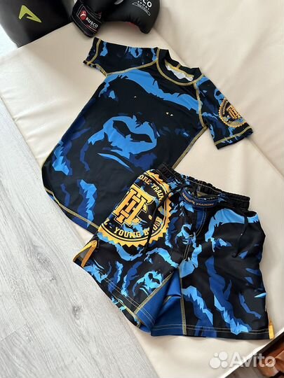 Hardcore training шорты+рашгард 128-134