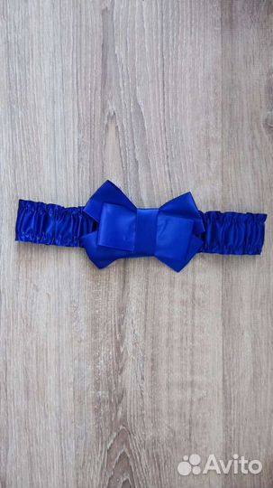 Пояс женский синий на резинке