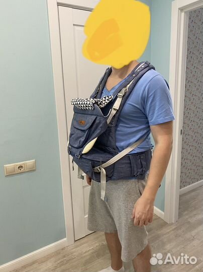 Сумка-кенгуру для ребенка (хипсит) 0-36 мес