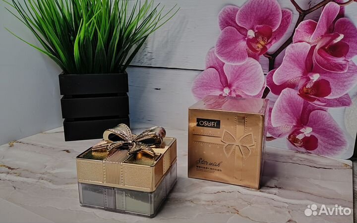 Пудра для лица корректирующая 4 тона