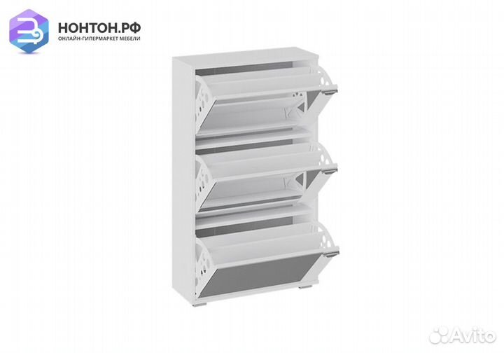 Тумба для обуви тип 8 белый ясень