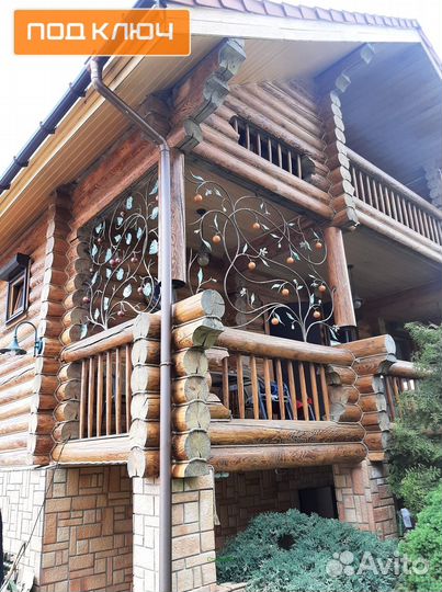 Кованые перила в дом